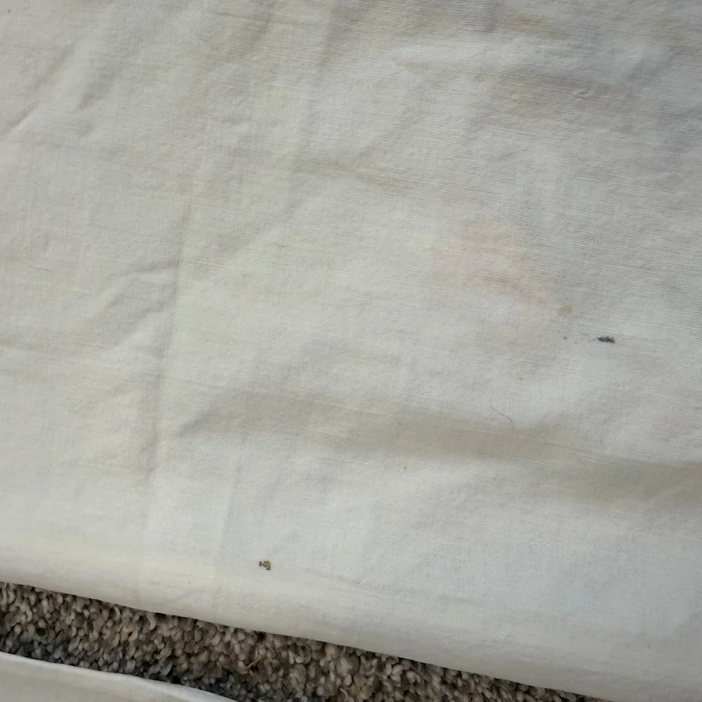 Vintage Hand Embroidered Pillowcase Set Lambs Roses Crochet Trim Cottagecore 2pc
